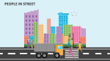 People in Street - Slide 1