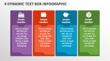 4 Dynamic Text Box Infographic - Slide 1