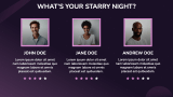 Starry Night Background Theme - Slide 11