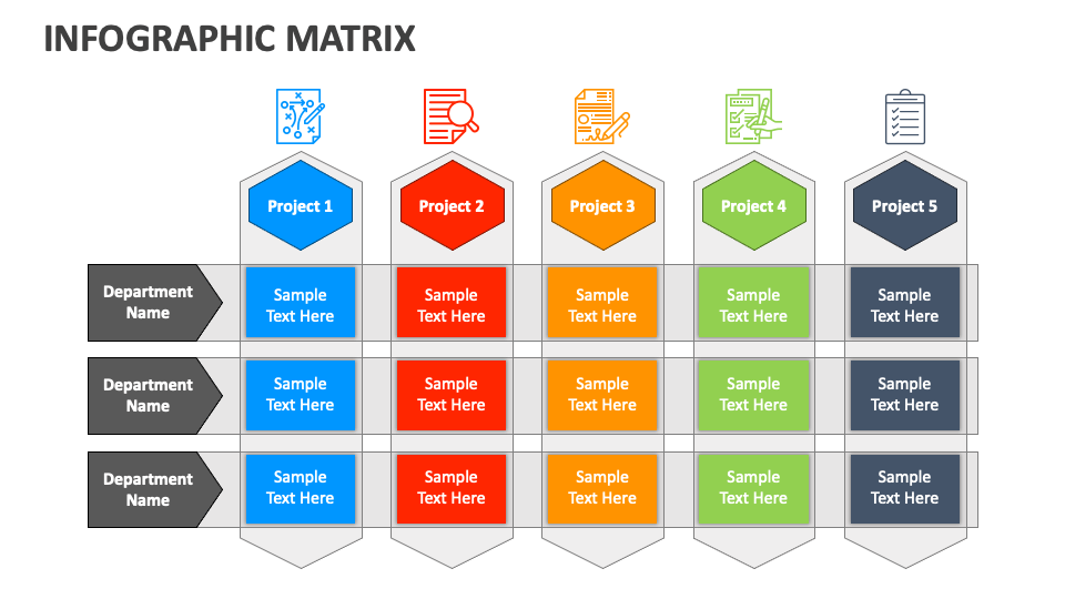 Infographic Matrix PowerPoint and Google Slides Template - PPT Slides