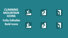 Climbing Mountain Icons - Slide 1
