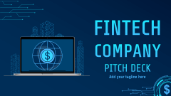 FinTech Company Pitch Deck - Slide 1