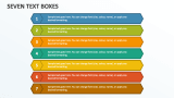 Seven Text Boxes - Slide 1
