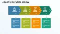 4 Part Sequential Arrow - Slide 1