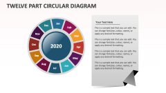 Twelve Part Circular Diagram - Slide 1