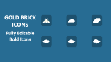 Gold Brick Icons - Slide 1
