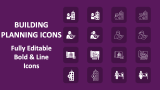 Building Planning Icons - Slide 1