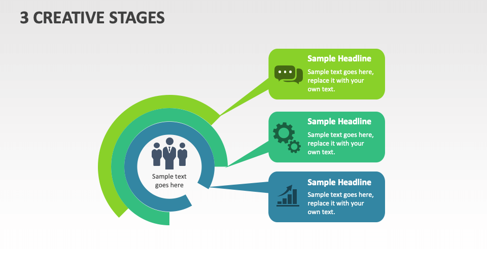 3 Creative Stages - Slide 1