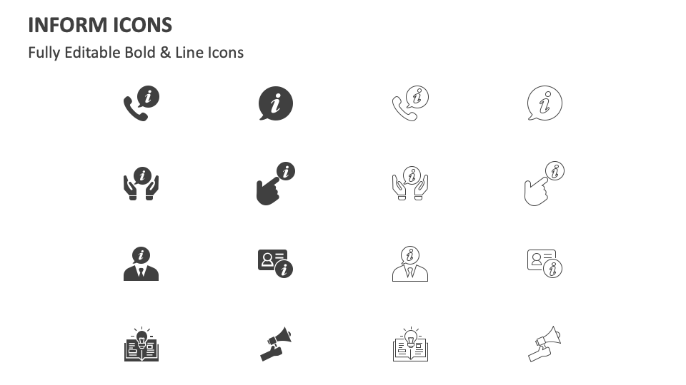 Inform Icons for Google Slides and PowerPoint