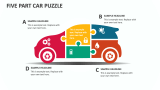 Five Part Car Puzzle - Slide 1