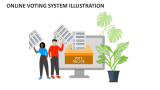 Online Voting System Illustration - Slide 2