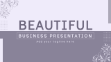 Beautiful Business Presentation - Slide 1