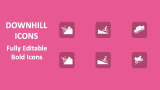 Downhill Icons - Slide 1