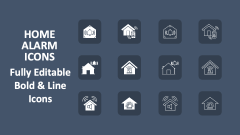 Home Alarm Icons - Slide 1