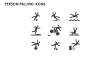 Person Falling Icons - Slide 1