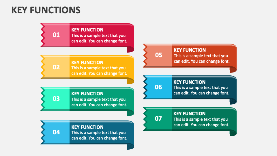 Key Functions PowerPoint and Google Slides Template - PPT Slides