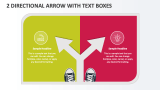 2 Directional Arrow with Text Boxes - Slide 1