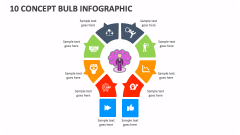 10 Concept Bulb Infographic - Slide 1