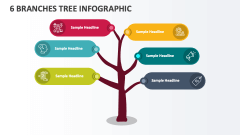 6 Branches Tree Infographic - Slide 1