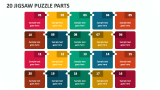 20 Jigsaw Puzzle Parts - Slide 1