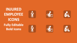 Injured Employee Icons for Google Slides and PowerPoint