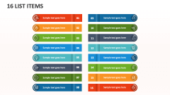 16 List Items - Slide 1