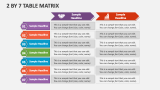 2 By 7 Table Matrix - Slide 1