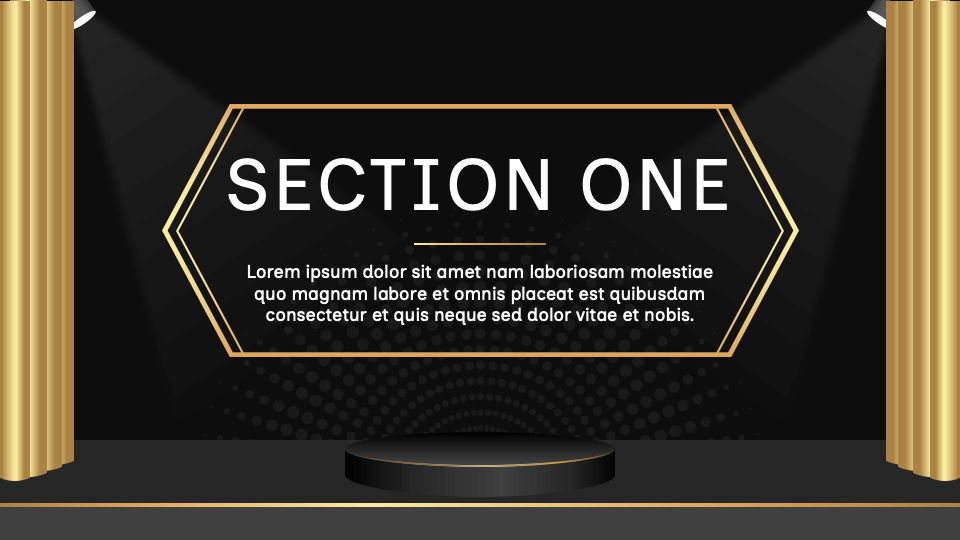 Free Stage Background Presentation Theme for Google Slides and PowerPoint