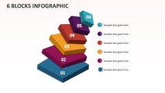 6 Blocks infographic - Slide 1