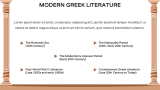 Greek Literature Presentation - Slide 9