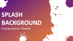 Splash Background Presentation Theme - Slide 1