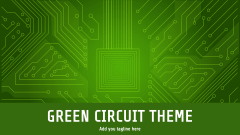 Green Circuit theme - Slide 1