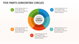 Five Parts Concentric Circles - Slide 1