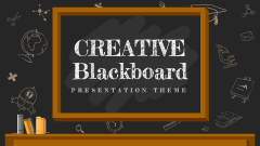 Creative Blackboard Presentation Theme - Slide 1