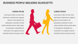 Business People Walking Silhouette - Slide 2