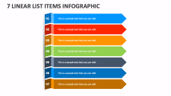 7 Linear List Items Infographic - Slide 1