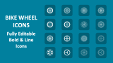 Bike Wheel Icons - Slide 1
