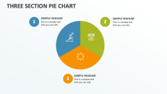 Three Section PIe Chart - Slide 1