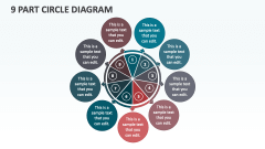 9 Part Circle Diagram - Slide 1