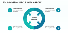 Four Divison Circle with Arrow - Slide 1