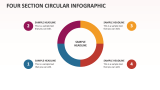 Four Section Circular Infographic - Slide 1