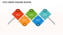 Five Linked Square Blocks - Slide 1