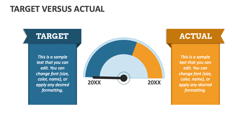 Target versus actual powerpoint and google slides template ppt slides