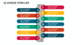 12 Choice Item List - Slide 1