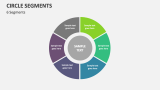Circle Segment Diagram - 6 Segments - Slide 4