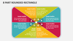 8 Part Rounded Rectangle - Slide 1