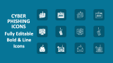 Cyber Phishing Icons - Slide 1