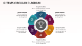 6 Items Circular Diagram - Slide 1