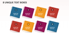 8 Unique Text Boxes - Slide 1