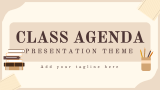 Class Agenda Presentation Theme - Slide 1